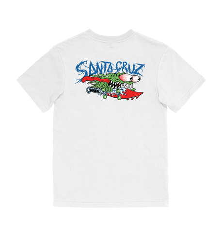 SANTA CRUZ - MECK SLASHER TEE WHITE