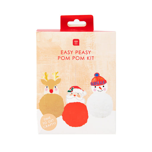 SANTA POM KIT - MAKE YOUR OWN POM POMS CRAFT KIT