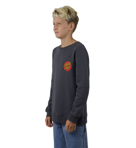 SANTA CRUZ - CLASSIC DOT CREW NECK SWEATER CHARCOAL