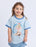EVE GIRL - RODEO RINGER TEE BLUE