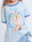 EVE GIRL - RODEO RINGER TEE BLUE