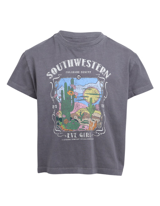 EVE GIRL - VINTAGE DESERT TEE CHARCOAL