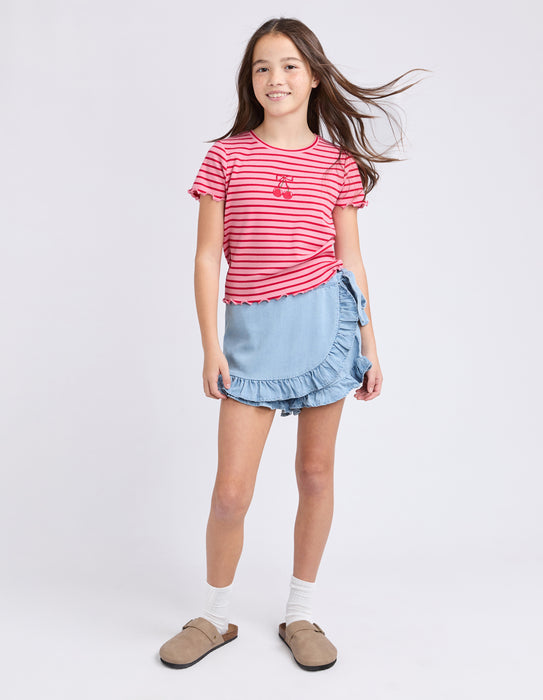 EVE GIRL - BETTY RIB TEE PINK