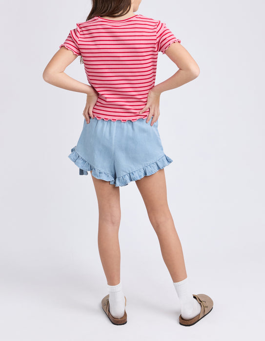 EVE GIRL - BETTY RIB TEE PINK