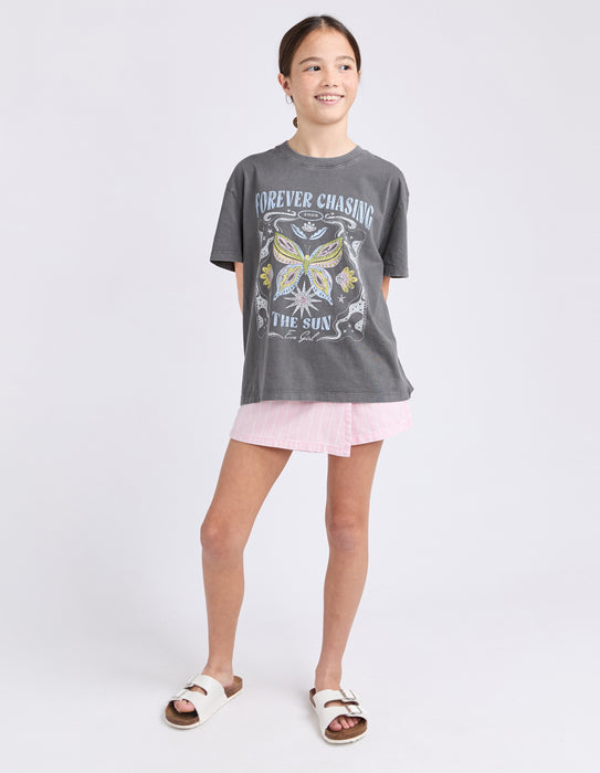 EVE GIRL - CHASING THE SUN TEE CHARCOAL