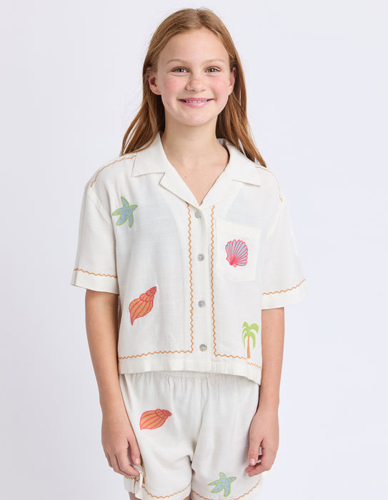 EVE GIRL - SUNRAYS SHIRT VINTAGE WHITE