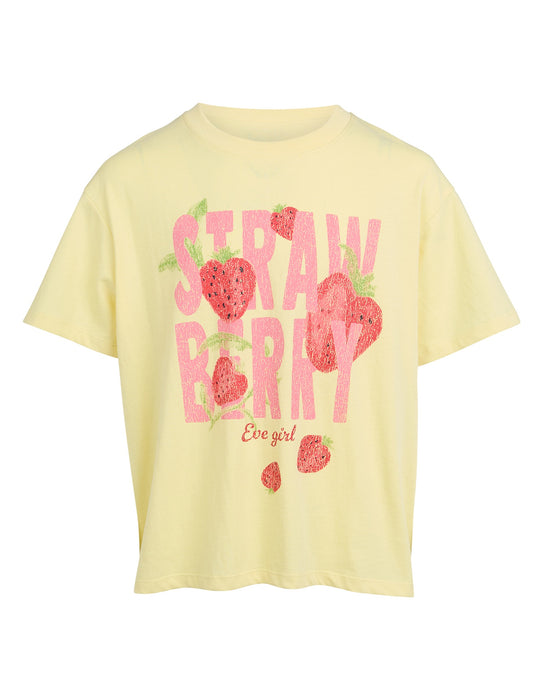 EVE GIRL - STRAWBERRY TEE LEMON