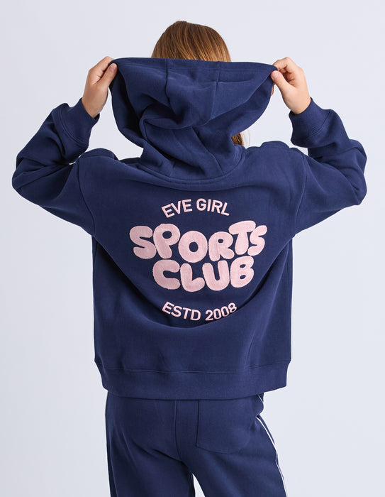 EVE GIRL - SPORTS CLUB HOODIE NAVY