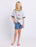 EVE GIRL - BOOTS RINGER TEE LIGHT BLUE