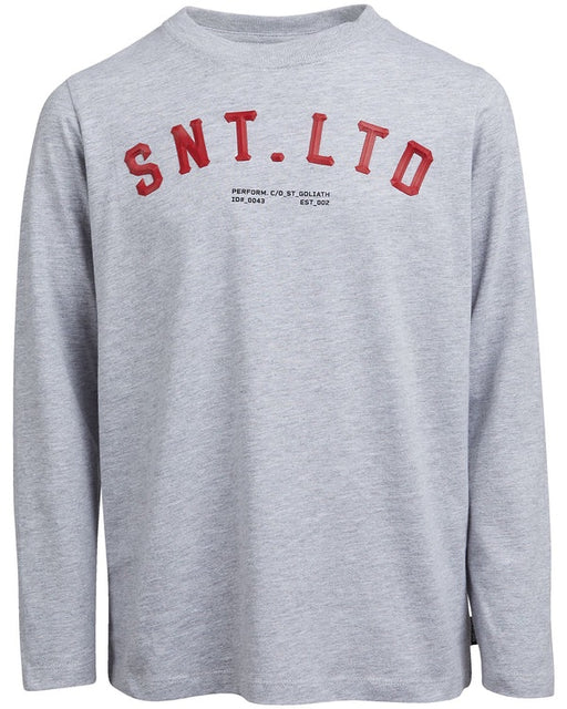 ST GOLIATH - DIAMOND LS TEE GRE MARLE/RED