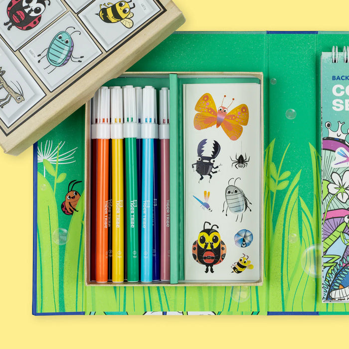 TIGER TRIBE - COLOURING SET BACKYARD BUGS