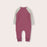 OLIVE AND THE CAPTAIN - MAUVE COSY BLOCK ROMPER