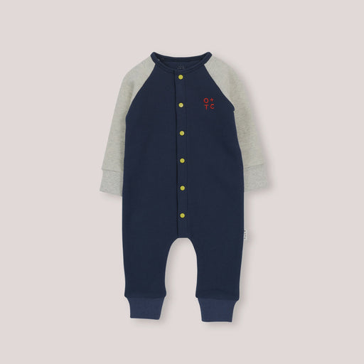 OLIVE AND THE CAPTAIN - TEAL COSY BLOCK ROMPER