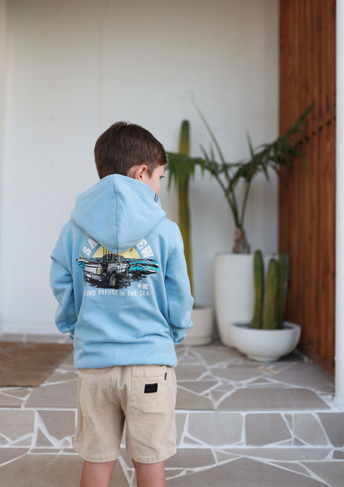 SALTY CREW - LIFTED BOYS FLEECE MARINE BLUE