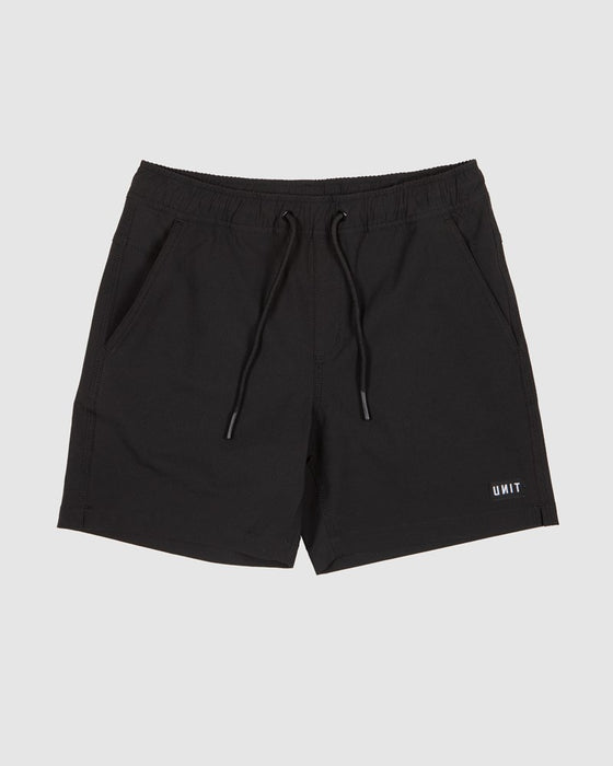 UNIT - BLOCK YOUTH SHORTS BLACK