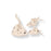 LFOH - KNOTTED BEANIE & BOOTIE SET WHEAT FRUIT'N'VEG