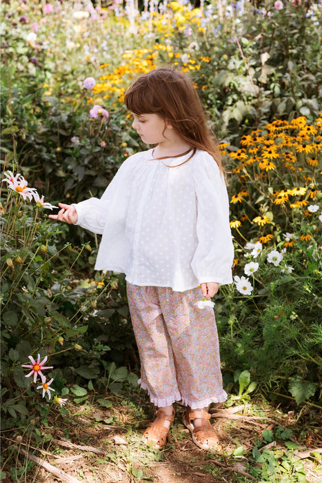 ELMA - FRANCIE BLOUSE MINI DAISY EMBRIODED COTTON