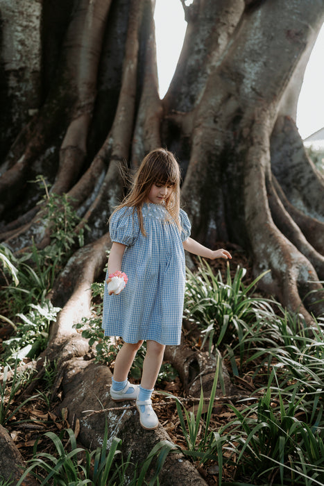 ELMA - CELESTE DRESS BABY BLUE GINGHAM