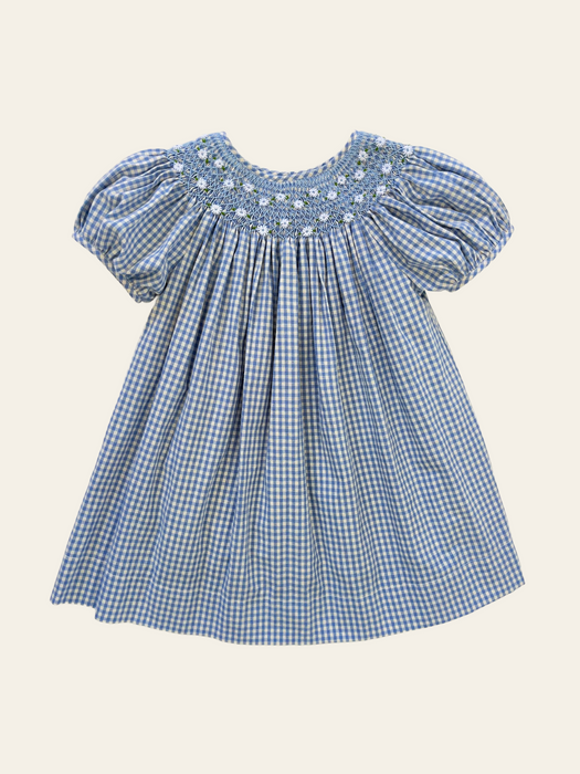ELMA - CELESTE DRESS BABY BLUE GINGHAM