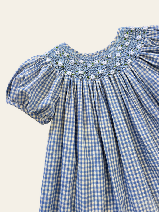 ELMA - CELESTE DRESS BABY BLUE GINGHAM