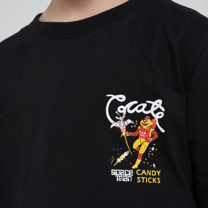 CRATE - KIDS X SPACEMAN CANDY SCRIPT TEE - BLACK