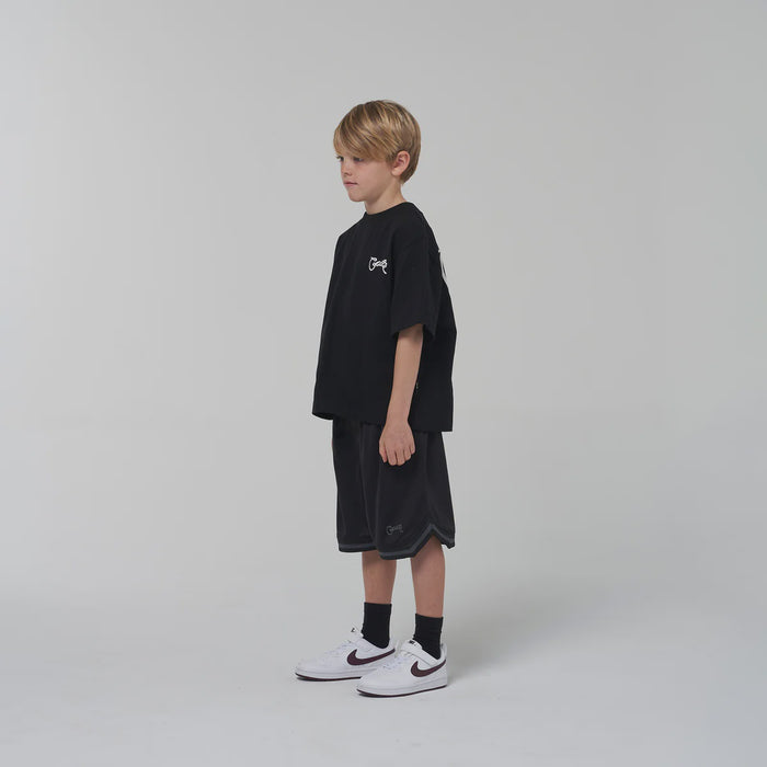 CRATE - KIDS B BALL MESH SHORTS - BLACK