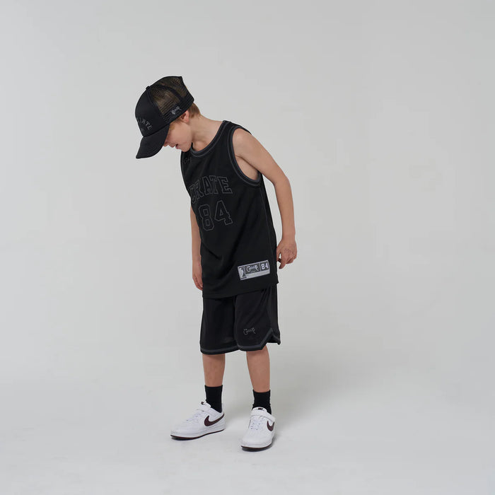 CRATE - KIDS B BALL MESH SHORTS - BLACK