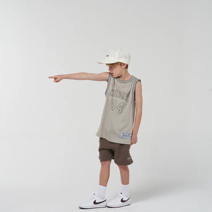 CRATE - KIDS 84 TEAM SINGLET - GREY