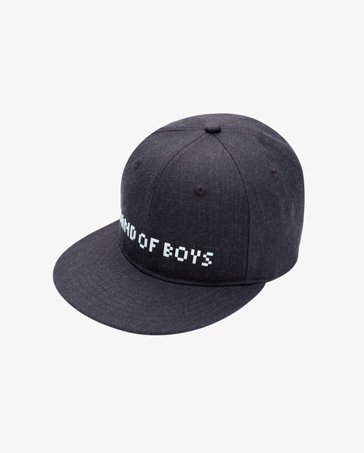 BAND OF BOYS - CHARCOAL BOB PIXELATED FLAT PEAK CAP