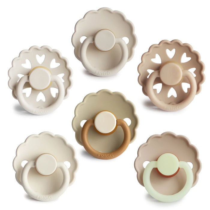 FRIGG - 6 PACK PACIFIERS LATEX (CINNAMON CHARM)