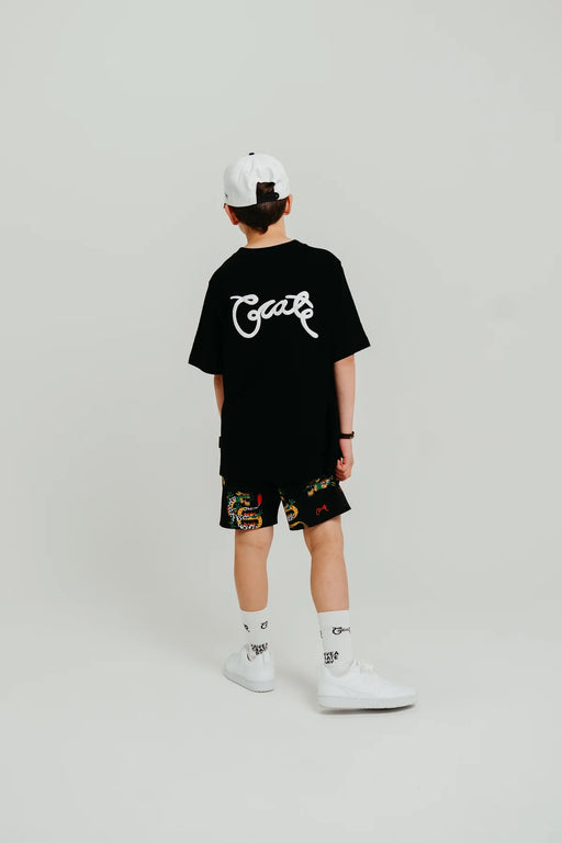 CRATE - SCRIPTED BOX FIT T-SHIRT BLACK