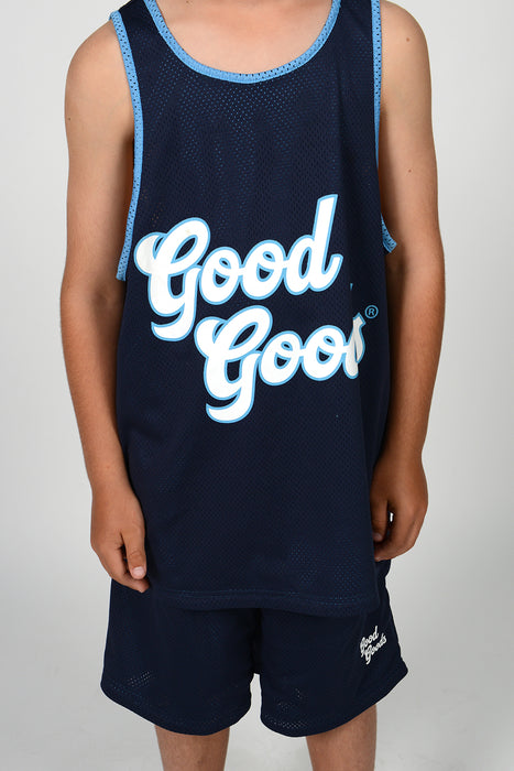 GOOD GOODS - REVERSIBLE ADAMS TANK NAVY/BLUE