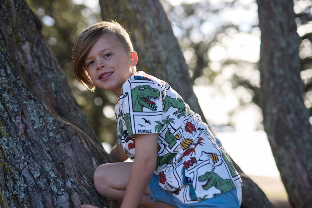 RADICOOL -  COMIC DINO TEE MULTI