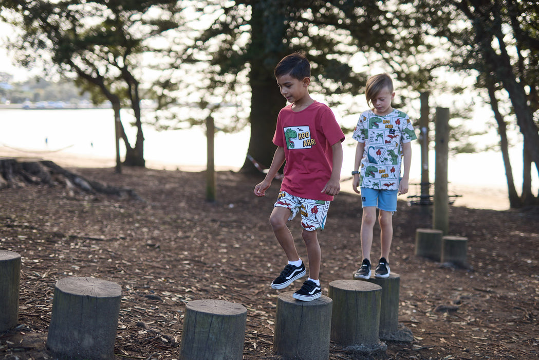 RADICOOL - COMIC DINO SHORT MULTI