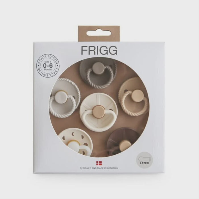 FRIGG - 6 PACK PACIFIERS LATEX (EARTHY WONDER)