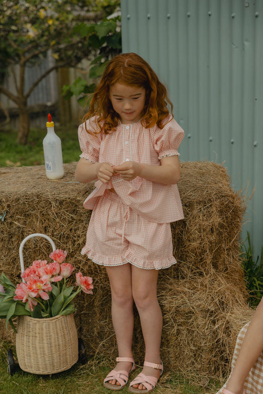 Coming Soon - ELMA - LILIA SHORTS SWEET PEA GINGHAM