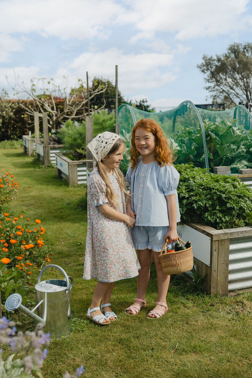 Coming Soon - ELMA - DELPHI BLOUSE COTTAGE BLUE GINGHAM