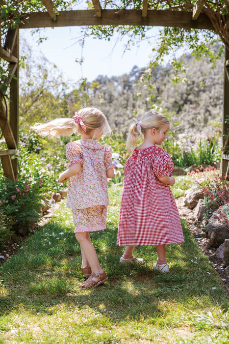 ELMA - CELESTE DRESS STRAWBERRY GINGHAM