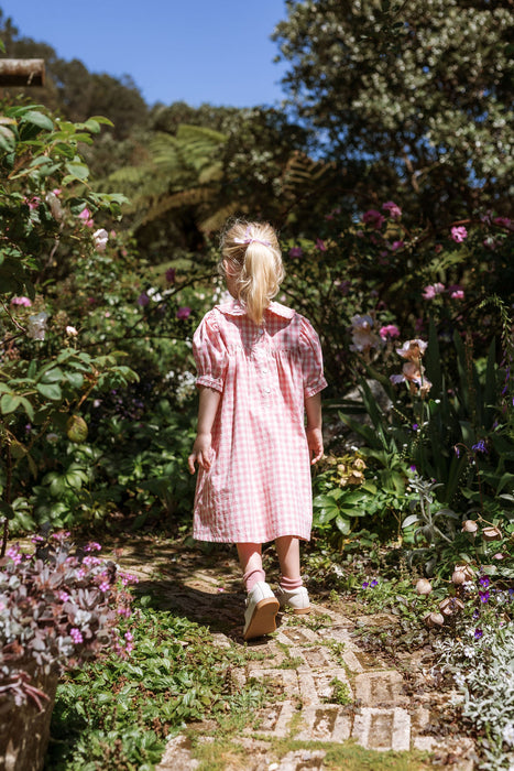 ELMA - BIRDIE DRESS POSY CHECK