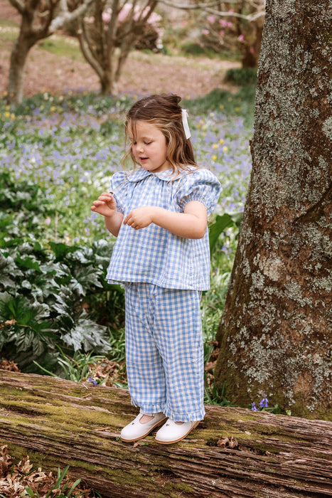 ELMA - RUDY BLOUSE BLUEBELL CHECK