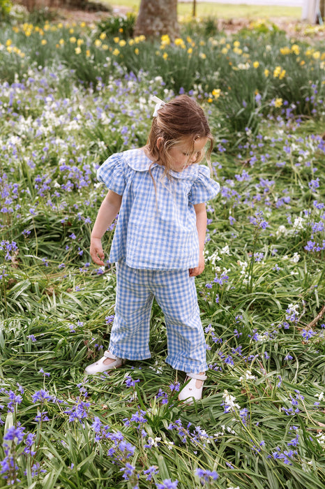 ELMA - RUDY BLOUSE BLUEBELL CHECK