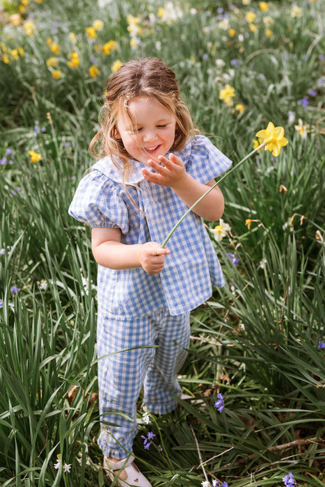 ELMA - RUDY BLOUSE BLUEBELL CHECK