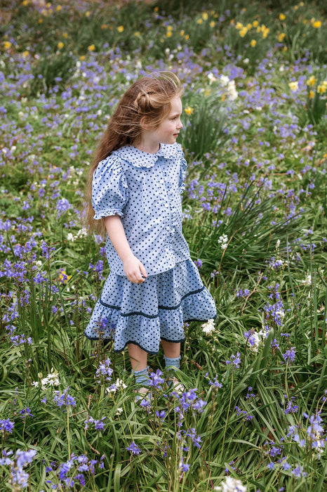 ELMA - EMILY SKIRT PERIWINKLE DOT