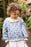 ELMA - PENELOPE CARDIGAN BLUE CHECKERED HEARTS