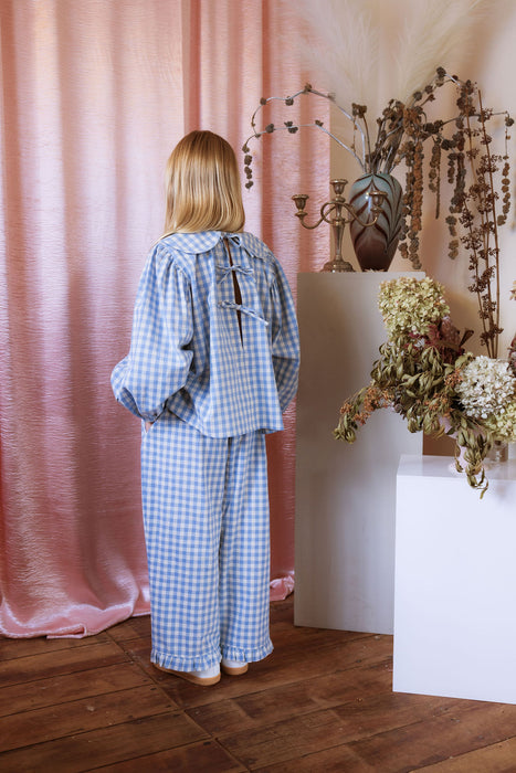 ELMA - TILLIE PANTS BLUEBELL CHECK