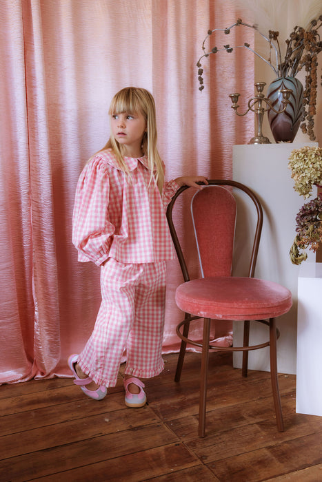 ELMA - THEA BLOUSE POSY CHECK
