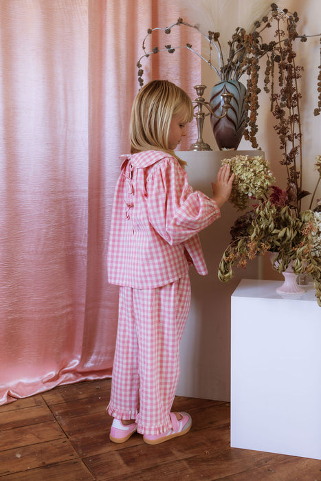 ELMA - THEA BLOUSE POSY CHECK