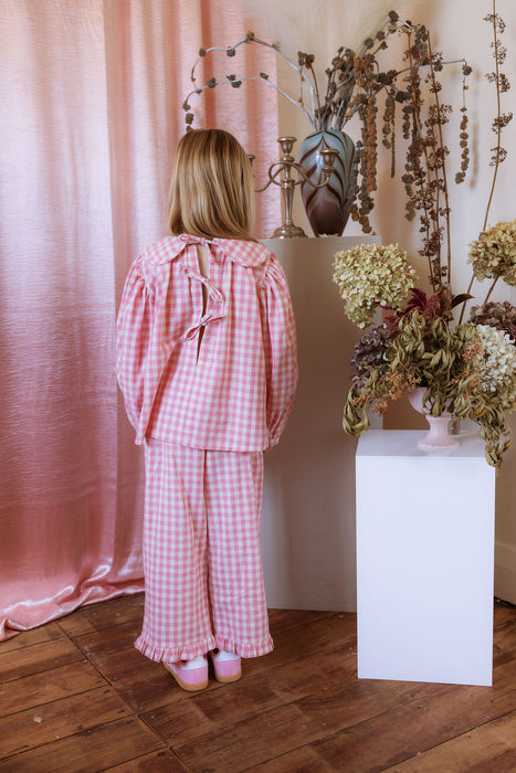 ELMA - THEA BLOUSE POSY CHECK