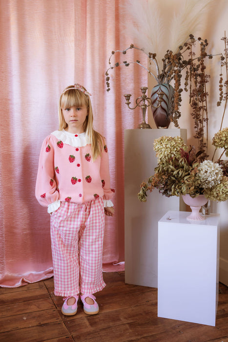 ELMA - PENELOPE CARDIGAN POSY PINK STRAWBERRIES