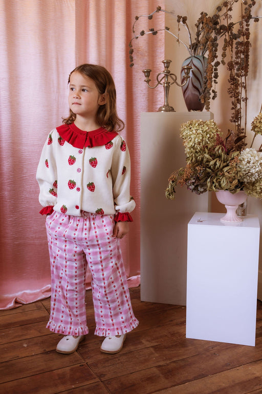 ELMA - TILLIE PANTS BERRY CHECKERS